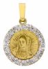Picture of Our Lady of Sorrows Medal gr 0,65 yellow gold 18k, zircons