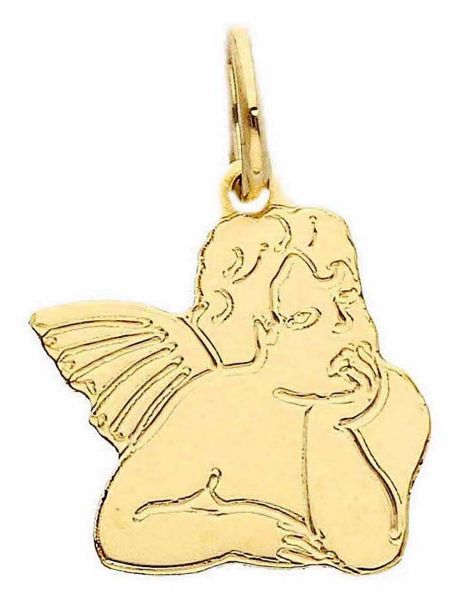 Immagine di Ciondolo Angelo di Raffaello gr 0,5 oro giallo 18k