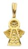Immagine di Ciondolo Angelo Custode gr 1,1 oro giallo 18k e zirconi