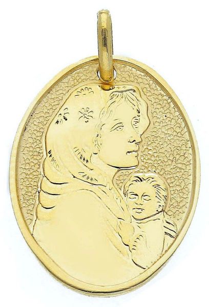 Immagine di Medaglia Madonna del Ferruzzi gr 2,1 oro giallo 18k