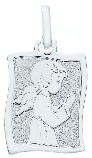 Immagine di Medaglia Angelo Custode gr 1,7 oro bianco 18k