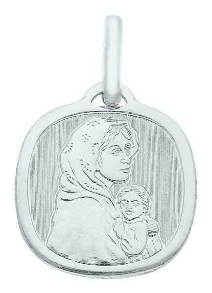 Immagine di Ciondolo Madonna del Ferruzzi gr 1,6 oro bianco 18k