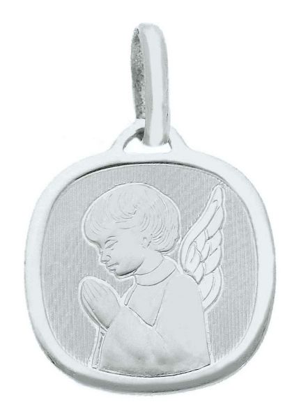 Immagine di Medaglia Angelo Custode gr 1,6 oro bianco 18k