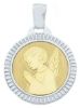 Immagine di Medaglia Angelo Custode gr 2,5 oro bicolore 18k