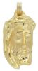 Picture of Holy Face of Jesus with crown Medal gr 6 yellow gold 18k