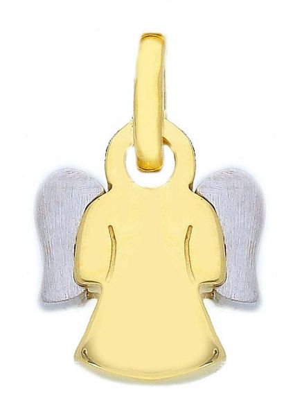 Immagine di Ciondolo Angelo moderno gr 2 oro giallo / bianco 18k