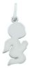 Immagine di Ciondolo Angelo Silhouette gr 1,4 oro bianco 18k