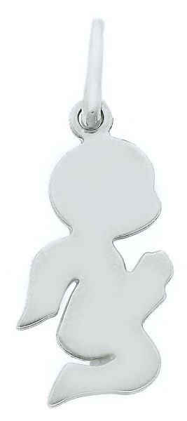 Immagine di Ciondolo Angelo Silhouette gr 1,4 oro bianco 18k