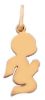 Immagine di Ciondolo Angelo Silhouette gr 1,35 oro rosa 18k