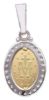 Immagine di Medaglia Miracolosa gr 3 oro giallo / bianco 18k e brillanti