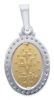 Picture of Miraculous Medal gr 3,9 yellow / white gold 18k, cubic zirconia