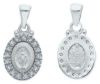 Imagen de Medalla Milagrosa Original gr 2 oro blanco 18k y brilantes
