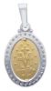 Picture of Miraculous Medal gr 6 yellow / white gold 18k, cubic zirconia