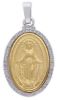 Imagen de Medalla Milagrosa gr 9,9 oro blanco / amarillo 18k y brilantes