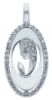 Picture of Virgin Mary Pendant gr 2,2 white gold 18k, cubic zirconia
