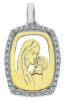 Picture of Virgin Mary Pendant gr 1,85 yellow / white gold 18k, zircons