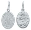 Immagine di Collana Madonna Miracolosa gr 1,1 oro bianco 750