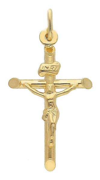 Immagine di Pendente Crocifisso INRI gr 1 oro giallo 9kt