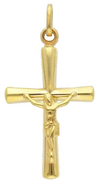 Imagen de Crucifijo gr 0,75 de oro amarillo 9kt hombre mujer
