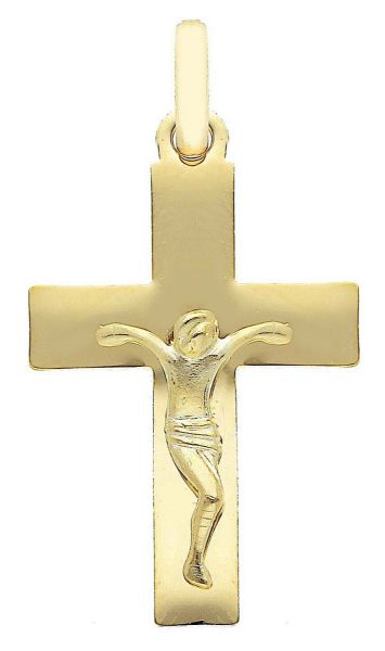 Imagen de Colgante Crucifijo gr 1,05 oro amarillo 9kt hombre mujer