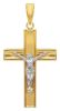 Immagine di Crocefisso gr 1,05 oro giallo / bianco 9kt