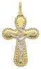 Imagen de Crucifijo gr 0,95 de oro bicolor 9kt para mujer