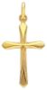 Imagen de Cruz punteada gr 0,35 oro amarillo 9kt
