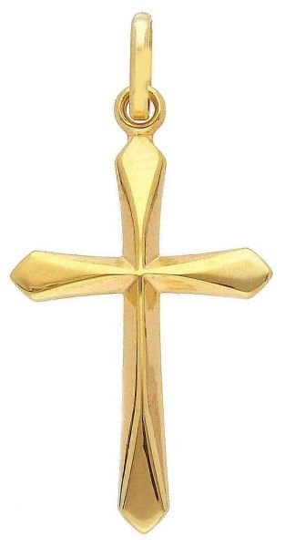 Imagen de Cruz punteada gr 0,35 oro amarillo 9kt