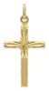 Picture of Cubic zirconia Italian Cross Necklace gr 0,6 yellow gold 9k