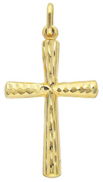 Picture of Diamond Cross Pendant gr 0,55 yellow gold 9k