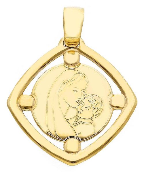 Picture of Mother Mary Necklace gr 0,95 yellow gold 9k