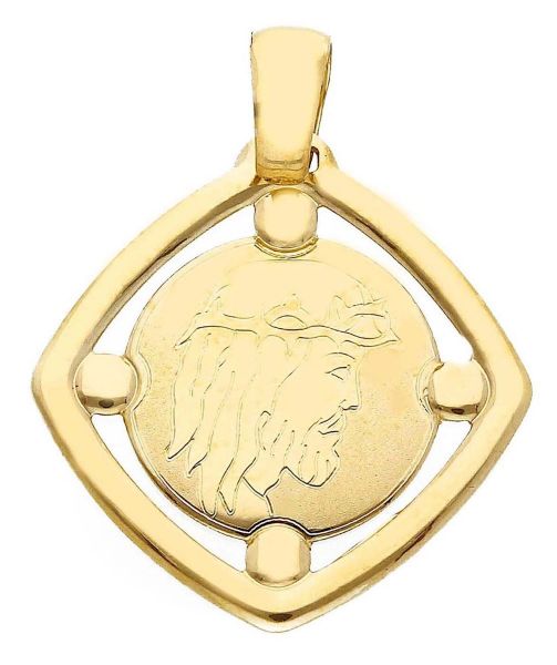 Immagine di Volto Santo di Gesù gr 0,95 oro giallo 9kt