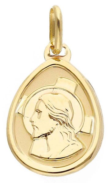 Picture of Holy Face of Jesus Necklace gr 0,65 yellow gold 9k