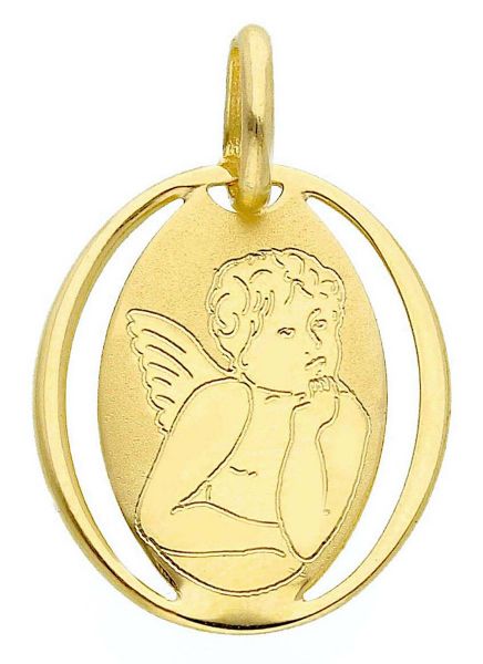 Imagen de Medalla Ángel de Rafael gr 0,6 oro amarillo 9kt
