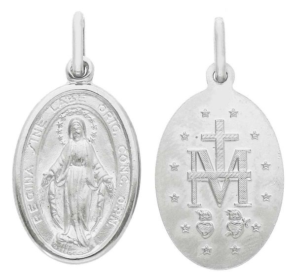 Imagen de Medalla Milagrosa Original gr 3,1 oro blanco 18k
