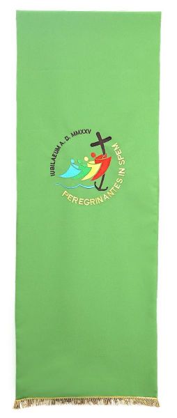 Imagen de Cubre Atril Jubileo logo bordado 2025 250x50 cm