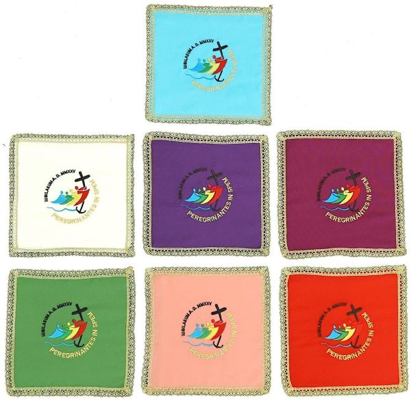 Imagen de Palia cubre Cáliz Jubileo 2025 logo bordado