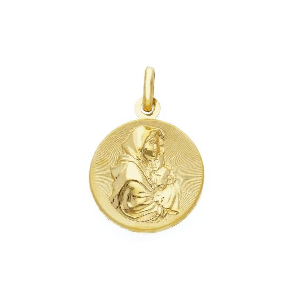 Picture of Madonna and Child Necklace gr 2,6 yellow gold 18k