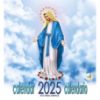 Imagen de Nuestra Señora Lourdes Fátima Guadalupe Carmelo Auxilio de Cristianos Oropa Calendario de pared 2026 cm 32x34 (12,6x13,4 in)