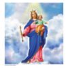 Imagen de Nuestra Señora Lourdes Fátima Guadalupe Carmelo Auxilio de Cristianos Oropa Calendario de pared 2026 cm 32x34 (12,6x13,4 in)