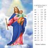 Immagine di Madonna Fatima Ausiliatrice Lourdes Carmelo Guadalupe Calendario da tavolo 2026 cm 8x8