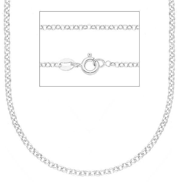 Picture of Silver 925 Rolo Chain Necklace 45 cm (17,7 inch)