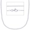 Immagine di Collana Catena donna maglia pallinata  45 cm argento 925