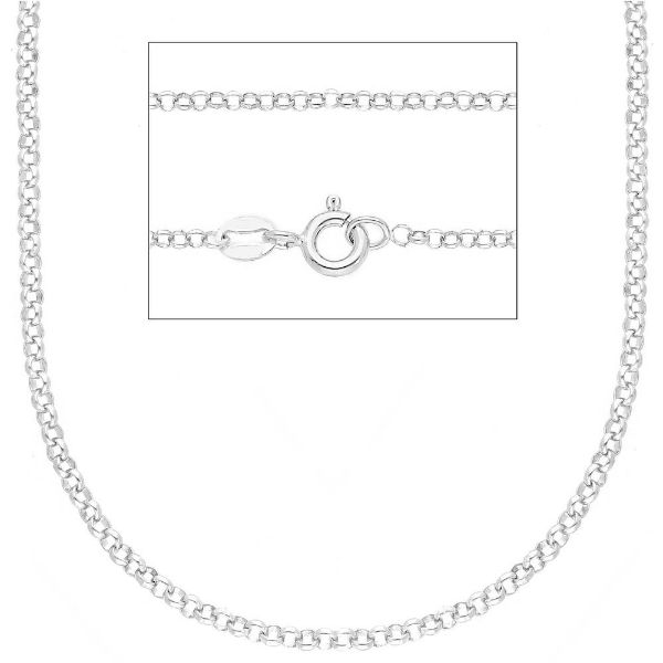 Picture of Silver 925 Rolo Chain 80 cm (31,5 inch)