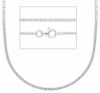 Picture of Silver 925 Box Chain Necklace 50 cm (19,7 inch)