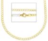 Imagen de Cadena Barbada de oro amarillo 18k- 50 cm