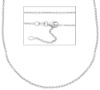 Immagine di Catenina Rolò oro bianco 18k uomo 40 cm