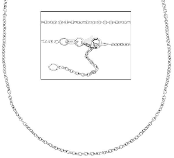 Immagine di Catenina Rolò oro bianco 18k uomo 50 cm