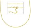 Picture of Yellow gold 18k Rolo Chain 50 cm (19,7 inch) Made in Italy