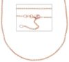 Immagine di Collana Rolò oro rosa 18k 50 cm